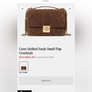 Kate Spade Quilted Suede Shoulder Bag - Brown